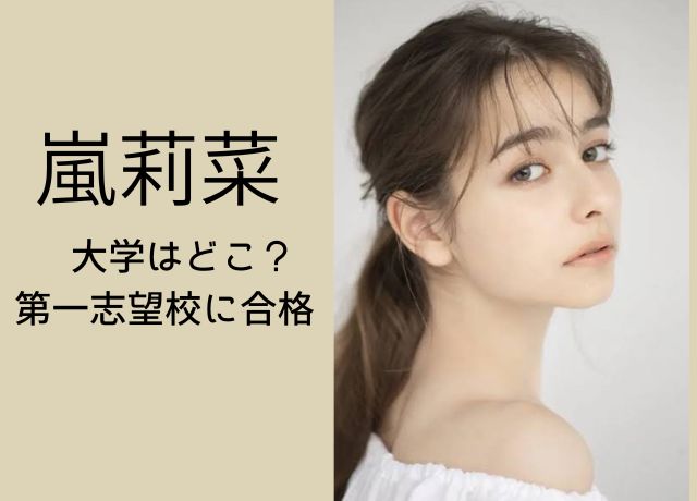 嵐莉菜の大学はどこ?
