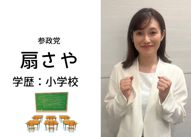 参政党の扇さやの学歴 小学校