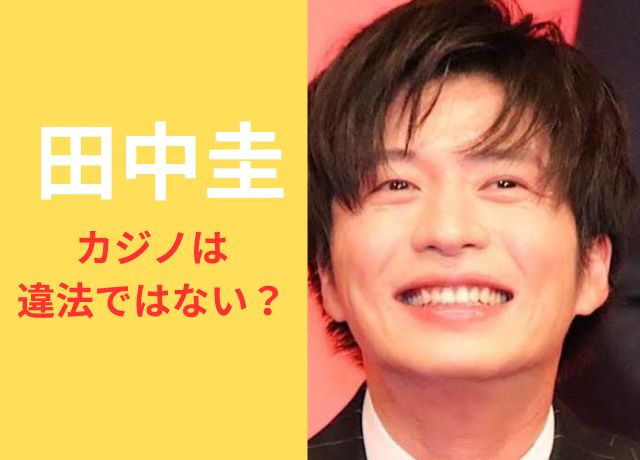 田中圭のカジノは違法ではないの?